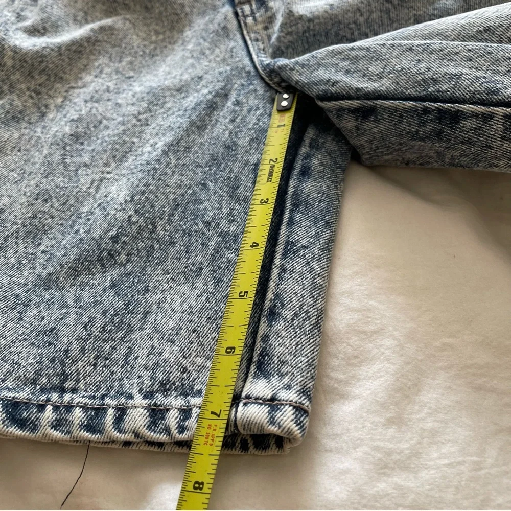 Vintage Y2K High‎ Waisted Jean pleats Shorts - Picture 7 of 12